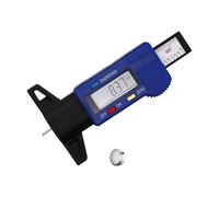 Tyre Tread Depth Gauge 0-25.4mm Digital Checker Portable LCD Screen | Measuring tool large display cars vans trucks motorbikes automotive testing device blue colour, garage, workshop