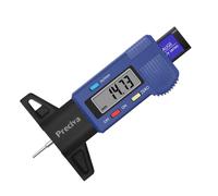 Tyre Tread Depth Gauge, Preciva 0-25.4mm/Inch Digital Tyre Tread Depth Checker, Tire Tread Depth Gauge UK, Portable Tyre Depth Measuring Tool with LCD Screen for Cars, Trucks, Motos