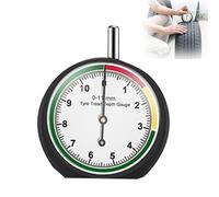 Tyre Tread Depth Gauge Tester Luminous Glow Dark Colour Coded Warning Scale Car Motorcycle Truck Caravan Precision Measurement Manual Checker Professional Vehicle Mechanics Diagnostics Tool 1 Piece