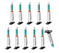 Tyre Tread Depth Gauge UK,Tyre Depth Gauge UK,Car Tire Depth Measurement Tool,10PCS with Color-Coded Design,Stainless Steel Probe and ABS Construction,Universal Fit for Vehicles and Fleet Maintenance