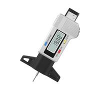Tyre Tread Depth Measuring Tool - Digital Tread Checker, Portable Tyre Gauge | High Accuracy Depth Gauge for Motorcycles, Bicycles, Trucks, Easy-to-Use Display, Vehicle Maintenance Tool