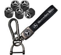 Tyre Valve Caps Caps and Metal Keychain Combo, Stem Cover Dust Caps for Car Tyres, Car Accessories