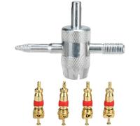 Tyre Valve Core Removal Tool,Core Removal Tool,Tyre Valve Repair,Valve Core Remover & Installer Tool,Multipurpose Valve Core Set,Tire Repair Kit,Valve Adjustment Tool,Tyre Valve Removers Repair Tool
