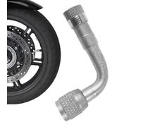 tyre valve extension - bike valve adapter | Tire Stem Extensions | Motorcycle Air Inflation Adapters with 90-Degree Bend | Auto Scooter Schraader Valves Extender for Cars, Trucks, Bikes