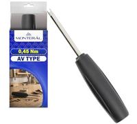 Tyre Valve Removal Tool with a Torque of 0,45 Nm - Valve Core Removal Tool AV Type - Wrench for Schrader Valves Key is Suitable for Car Tyre Valves - MONTERAL