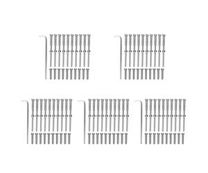 TYREE Stemball Swage Y Hex Threaded Stud Tension End Endting Fitting Terminal Combo Pack for 1/8 Inch, Stainless Steel T316 Marine 50 Pairs