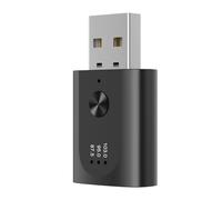TYREE USB Bluetooth 5.3 Adapter Wireless Audio Receiver Bluetooth Transmitter with Mic Handsfree Call for Car with FM Radio