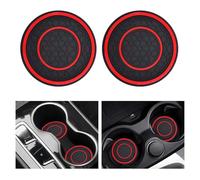 TYREEDE 2PCS Car Cup Coaster, for Renault Symbioz 2024-2025 Drink Holder Coaster Gadget Auto Insert Anti Slip Vehicle Interior Accessories,A