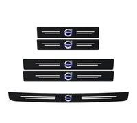 TYREEDE 5Pcs Car Door Sill Protector Strips for Volvo V60 I 2010-2015,Car Door Sill Scuff Plate Kick Plates Protection Sticker Film for Car Door Guard