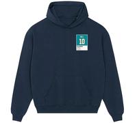 Tyreek Hill 10 Dolphins Jersey Frame Men's Hoodie - Navy / 2XL