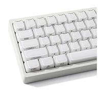TYRIXKI Crystal Jelly Cat Shape Keycaps,119 Keys Translucent Cute White Side Printed Keycaps Mao Profile Custom Keycap for 61/68/84/87/98/100 Cherry Gateron MX Swithes Mechanical Keyboard