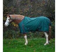 Tyro Zero No Fill Turnout Rug, 600D Ripstop Waterproof Horse Rain Sheet with Detachable Leg Straps, Tail Cover, Shoulder Pleat, Crossed Surcingles (Green, 6ft 9)