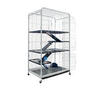 Tyrol Big Tower Cage for Small Animals - 79 x 52 x 140cm - Blue/Black
