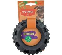 Tyrol - Dog Toy - Cronos Range - Occupation Dog Toy - Dog Tire - With Dog Treat Tank - Plant and Natural - 15cm - Heavy Duty Toy - Made in Europe