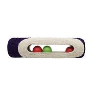 TYROL Scratching Post XXL Tube Purple + 3 Balls 29 cm
