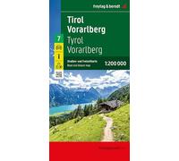 Tyrol - Vorarlberg, road and leisure map 1:200,000,: 1:200,000 scale: 7
