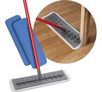 Tyroler Bright Tools Mop - Versatile Cleaning for Parquet, Wood, Laminate and Tile Floors, Flexible Silicone Head 100% Scratch Resistant | Includes 2 Extra Microfibre Cloths