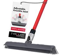 Tyroler Silicone Broom & Squeegee | 40cm Rubber Broom for Pet Hair Carpet