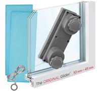Tyroler The Glider R-4 AFC Magnetic Window Cleaner for Double Glazing | Window Cleaning Equipment Magnetic Fits 10-45mm Windows Sizes | Window Cleaner Magnet | Double Sided Window Cleaner Magnetic