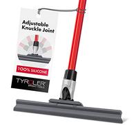 Tyroler Wet Room Floor Squeegee Heavy Duty | 30 cm Head 100% Silicone | | 4-Part 140cm Long Handle Squeegee | Ideal Bathroom & Shower Squeegees | Squeegee Mop for Floor, Garage, Patio, Deck & Tile