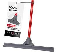 Tyroler Wet Room Floor Squeegee Heavy Duty | 45cm Head 100% Silicone | 4-Part 140cm Long Handle Squeegee | Perfect Bathroom & Shower Squeegees | Ideal for Any Surface | Squeegees Mop for Floors