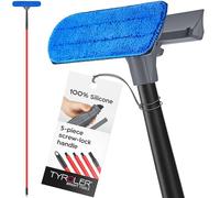 Tyroler Window Squeegee | 30-200 cm Window Cleaning Equipment | 2-in-1 Professional Window Cleaning Kit | Telescopic Window Cleaner Extendable | 2 Microfiber Cloths included
