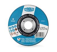 TYROLIT 2-in-1 Grinding Disc for Stainless Steel for Angle Grinders - 115 x 6.0 x 22.23 mm (Pack of 10)