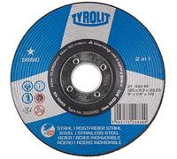 TYROLIT BASIC 2-in-1 Grinding Disc for Stainless Steel for Angle Grinders -- 125 x 6.0 x 22.23 mm (Pack of 10)