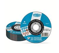 TYROLIT 222998 BASIC 2in1 125mm Metal Cutting Discs for Steel and Stainless Steel, Cut Off Wheels, Angle Grinder Discs, 125 x 2.5 x 22.23 mm, 25-Pack