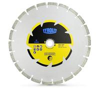 TYROLIT 300mm Diamond Blade for Petrol Disc Cutters, Universal Applications for Concrete, Masonry and Brick Work -- 300 x 3 x 20 mm