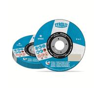 TYROLIT BASIC 2-in-1 Super-Thin Metal Cutting Discs for Steel & Stainless Steel, Angle Grinder Discs, 115 mm x 1.6 mm x 22.23 mm, 25-Pack