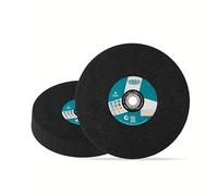 TYROLIT BASIC Metal Cutting Discs for Steel, Cut Off Wheels, Blades with Rough Edges for Grinders, Stationary Machines, 350 x 2.8 x 25.4 mm, 10-Pack