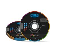 TYROLIT CUT ALL Universal Cut Off Wheels - All Purpose Angle Grinder Discs - PVC, Stone and Metal Cutting Discs - 115 x 1 x 22.23 mm - AC60Q, 25-Pack