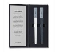 TYROLIT High-quality nail file set 2 pieces with case - nail file for gel and natural nails - durable ceramic nail files in elegant case for smoothing and sealing