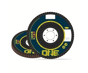 TYROLIT ONE 2-in-1 Flap Discs - Durable 125mm Grinding Discs for Steel and Stainless Steel - 40 Grit Angle Grinder Discs - 125 x 22.23 mm, 10-Pack