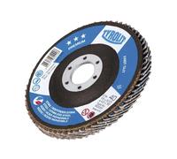TYROLIT PREMIUM Fastcut Flap Disc for Stainless Steel for Angle Grinders -125 mm / 40 Grit (Pack of 10)