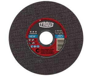 TYROLIT PREMIUM Super-Thin Metal Cutting Discs for Stainless Steel, Angle Grinder Discs for Sheets, Profiles, Pipes, 115 mm x 1.0 mm x 22.23 mm, 25-Pack