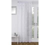 Tyrone Birch Slot Top Voile Curtain Panel - White