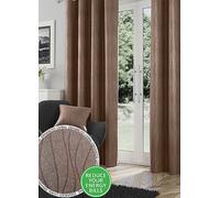 Tyrone Goodwood Thermal Blockout Eyelet Curtains Bronze