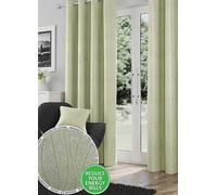 Tyrone Goodwood Thermal Blockout Eyelet Curtains Green