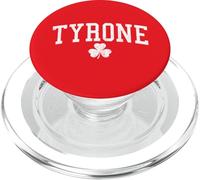 Tyrone Ireland St Patricks Day Retro Distressed Shamrock PopSockets PopGrip for MagSafe
