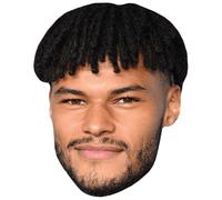 Tyrone Mings (Smile) Celebrity Mask, Flat Card Face, Fancy Dress Mask