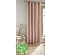 Tyrone Savoy Chenille Single Blackout Thermal Door Curtain Blush
