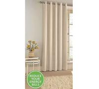 Tyrone Savoy Chenille Single Blackout Thermal Door Curtain Cream