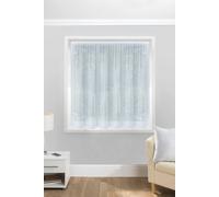 Tyrone Textiles Albany Plain White Net Panel Curtain - Pre Cut Ready To Hang | Size: 200 cm width x 160 cm drop Tyrone Textiles White 200 cm width x 160 cm drop