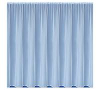 Tyrone Textiles Albany White Plain Net Curtain - Lead Weighted Panel with Rod Slot Top - Sheer Privacy Curtain for Windows - Drop 45" / Width 7 Metre - Ideal for Living Room, Bedroom, Kitchen
