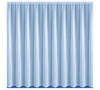 Tyrone Textiles California White Vertical Stripe Net Curtain - Modern Heavy Net with Contemporary Design - Rod Slot Top - Width 8m / Drop 63" (160cm) - Sheer Privacy Window Curtain