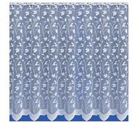 Tyrone Textiles Corsica Trailing Leaf Design Net Curtain with Rod Pocket Header Sold by the Metre (Drop - 60" / 153cm)