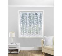 Tyrone Textiles Hawaii Floral Butterfly Design Net Curtain with Rod Pocket Header Sold by the Metre (Drop - 48" / 122cm)