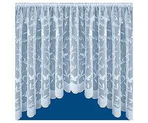 Tyrone Textiles Hawaii Jardiniere - All Over butterfly Net curtain with large Scollop